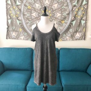 Charlotte Russe Grunge Cold Shoulder Dress